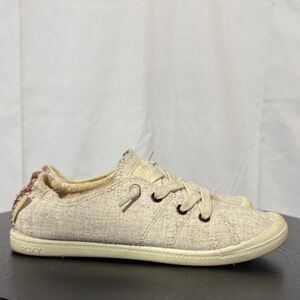 Roxy Women's Cream and Tan Sneakers